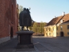Johnnes Rudbeckius-statyn utanför domkyrkan (Fotograf: Maria Bjersby Stenudd)